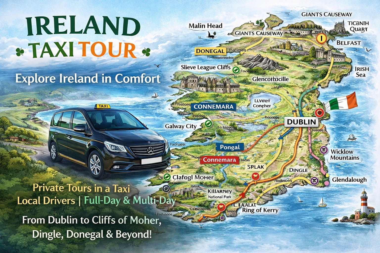 Ireland Taxi Tour — private tours across Ireland